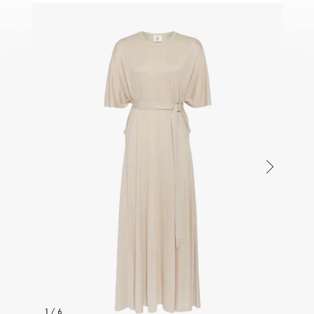 MYTHOS DRESS IN ENOKI MUSHROOM